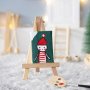 Kerstmanaccessoires - Bord met ezel