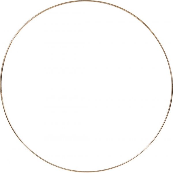 Metalen ring - goud - 30 cm