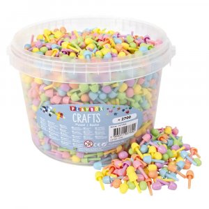 Kleurrijk mozaïek Pastel Ø 10 mm - ca. 2700 stuks (1 kg) Kleurrijk mozaïek Pastel Ø 10 mm - ca. 2700 stuks (1 kg)