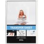 Transfervel - transparant - voor licht textiel - 5 vellen