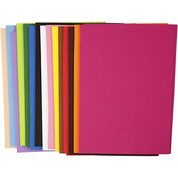 Decoratief rubber - gemengde kleuren - A4 - 30 st