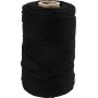 Macramgaren - zwart - 2 mm - 198 m