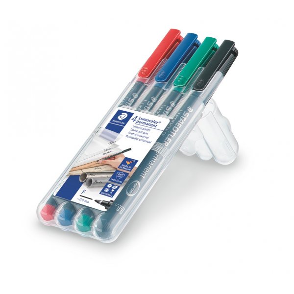 OH Pen Lumocolor Permanent 0,6 mm - 4 stiften