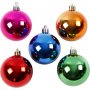 Kerstboomballen - felle kleuren - 6 cm - 20 st