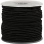 Elastisch koord 2 mm - zwart - 25 m
