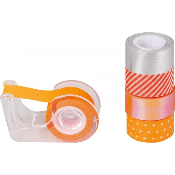 Decoratieve tape - Mini neon (5-pack)