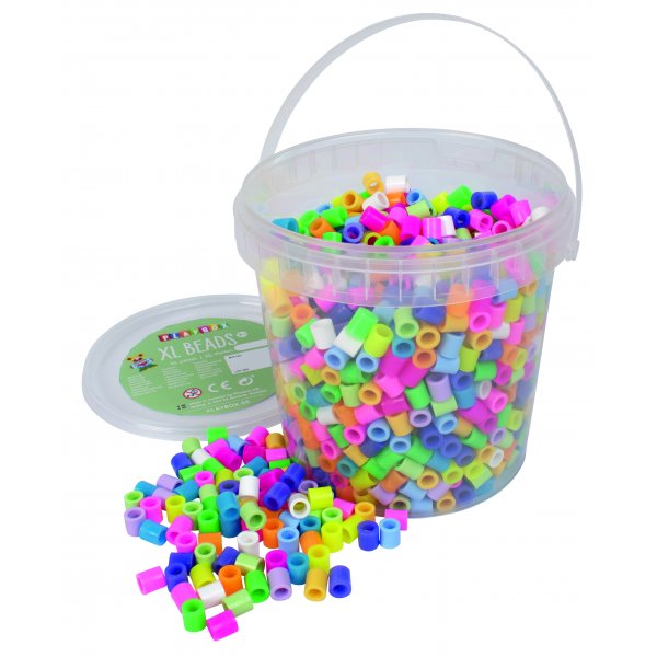 Pijpkralen XL - pastel & neon - 1400 st