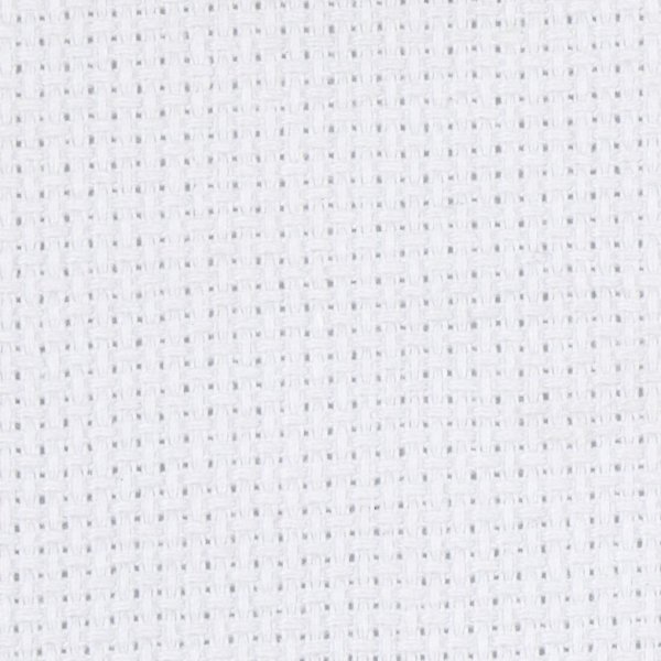 Aida borduurstof extra zacht - wit - 50x50 cm, 70 vierkantjes per 10 cm
