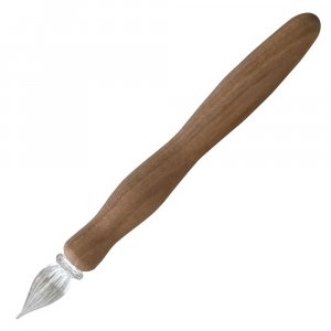 ZIG glazen pen in houten medium ZIG glazen pen in houten medium