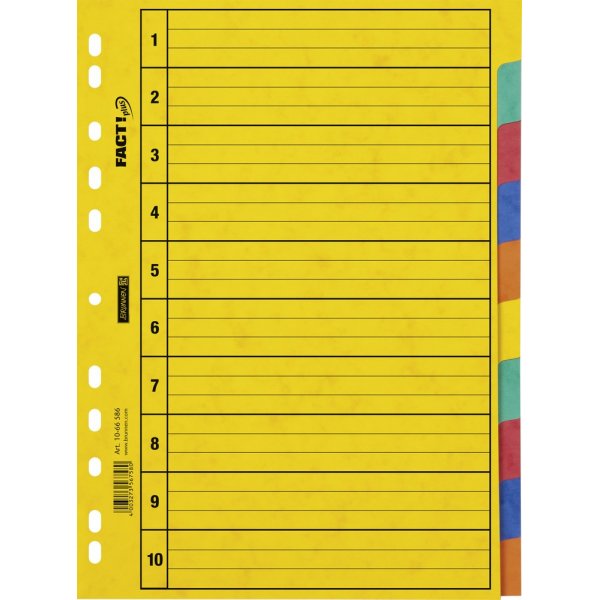 Schrijf u in voor ringband II - A4 hardboard - 10 tabs