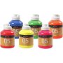Schoolverf - Acryl - Neon - neonkleuren - 6 x 500 ml