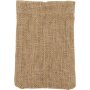 Jute zakjes - bruin - 10 x 15 cm - 4 st
