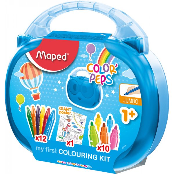 Vezelpen & krijt set - Maped - Set voor de jongere Jumbo