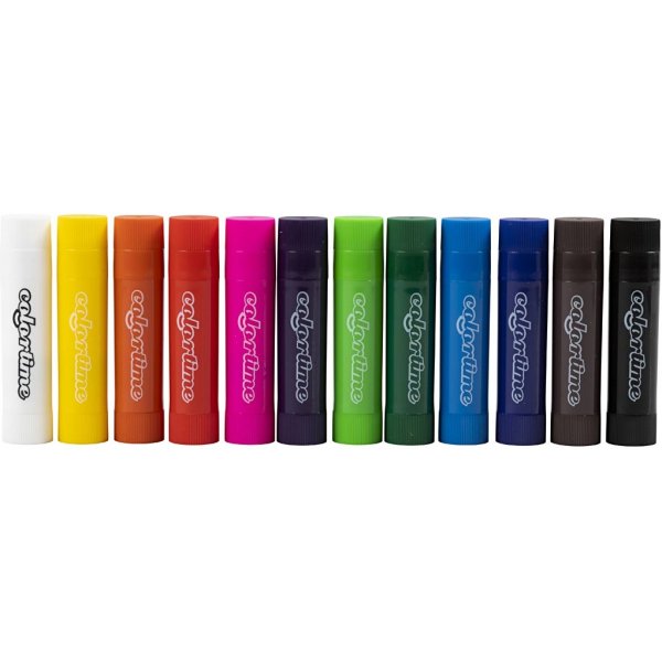 Soft Colour Stick - gemengde kleuren - 12 st Soft Colour Stick - gemengde kleuren - 12 st