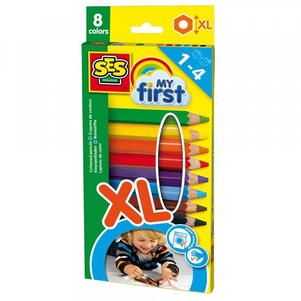 Mijn Eerste - Set van 8 kleurpotloden Mijn Eerste - Set van 8 kleurpotloden