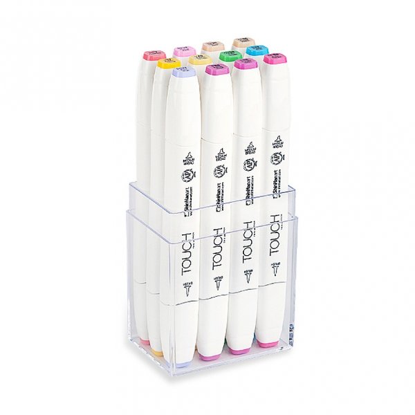 Touch Twin Brush Marker 12st - Pastelkleur