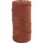Macramgaren - gebrand oranje - 2 mm - 198 m