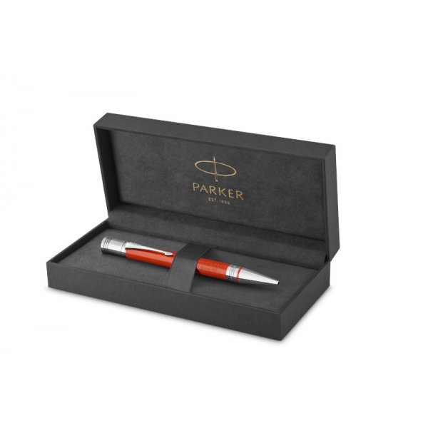 Balpen Parker - Duofold Classic Big Red - PT Balpen - Medium zwart