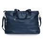 Blauwe imitatieleren tas/tas Blauwe imitatieleren tas/tas