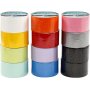 Ducttape - gemengde kleuren - 12 x 5 m