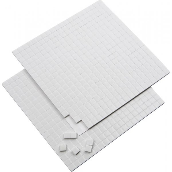 Bevestigingspads 3D - wit - 2 x 400 st