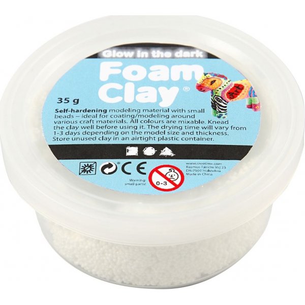 Foam Clay - glans in het donker - 35 gr