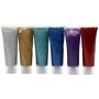 Eulenspiegel Glittergel - gemengde kleuren - 6 x 18 ml