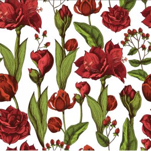 Patroonjersey Amaryllis - Wit Patroonjersey Amaryllis - Wit