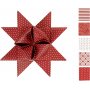 Sterstroken - rood - wit - 18 cm - 40 stroken