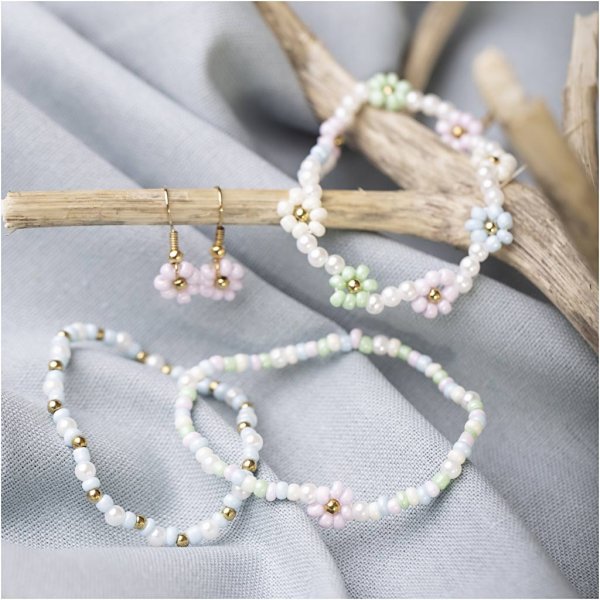 Mini DIY Kit Sieraden - Elastische armband - oorbel Mini DIY Kit Sieraden - Elastische armband - oorbel