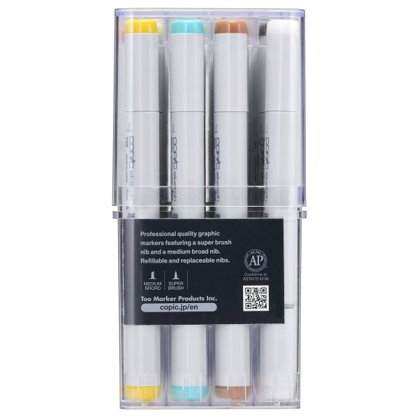 Copic Sketch set - 72 pennen - Basiskleuren B Copic Sketch set - 72 pennen - Basiskleuren B