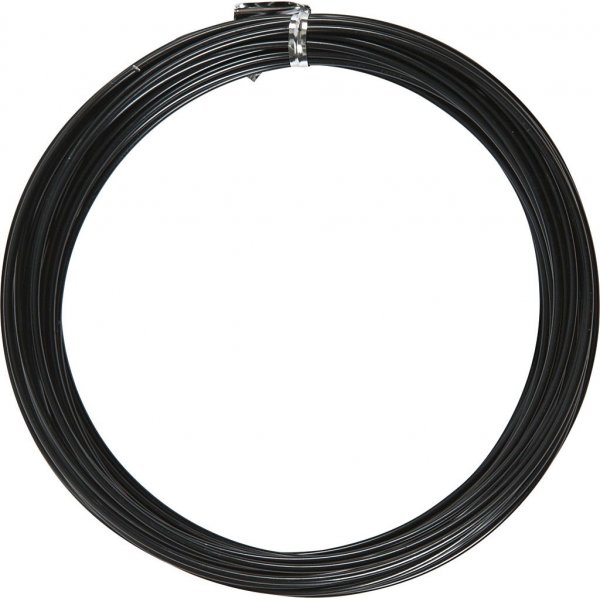 Aluminiumdraad - 2 mm - zwart - 10 m