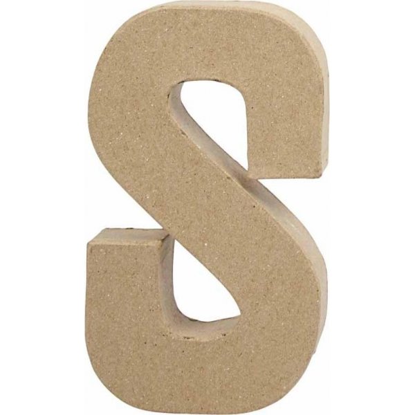 Kartonnen letter - S - 6 cm
