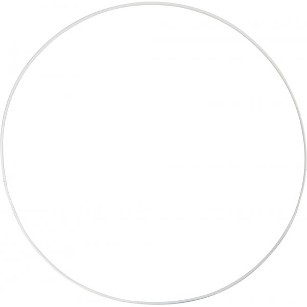 Metalen ring - wit - Ø30 cm - 5 st Metalen ring - wit - Ø30 cm - 5 st