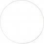 Metalen ring - wit - 30 cm - 5 st