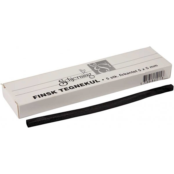 Houtskool - 5 x 5 mm - 5 st Houtskool - 5 x 5 mm - 5 st