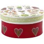 Ronde dozen van papier-mach - 3 st