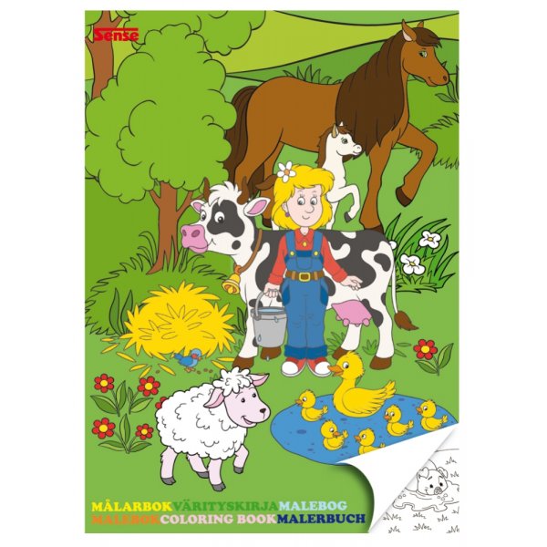 Kleurplaat De boerderij Fsc