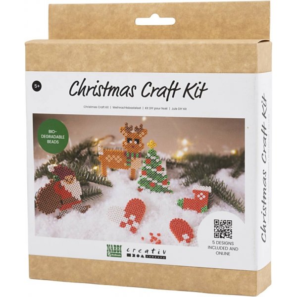 DIY Kit NABBI BioBeads - Kerstman - Kerstsok - Kersthart - Kerstboom en rendier