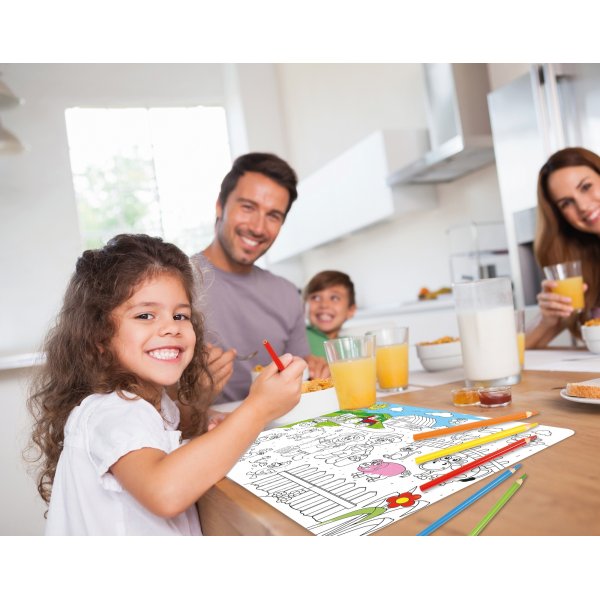 Placemats om in te kleuren - 24 st