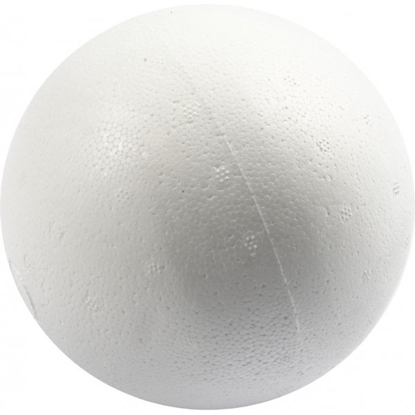 Piepschuim bollen - wit - 12 cm - 5 st