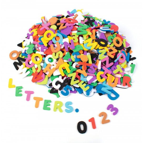 Zachte letters en cijfers - 1000 st