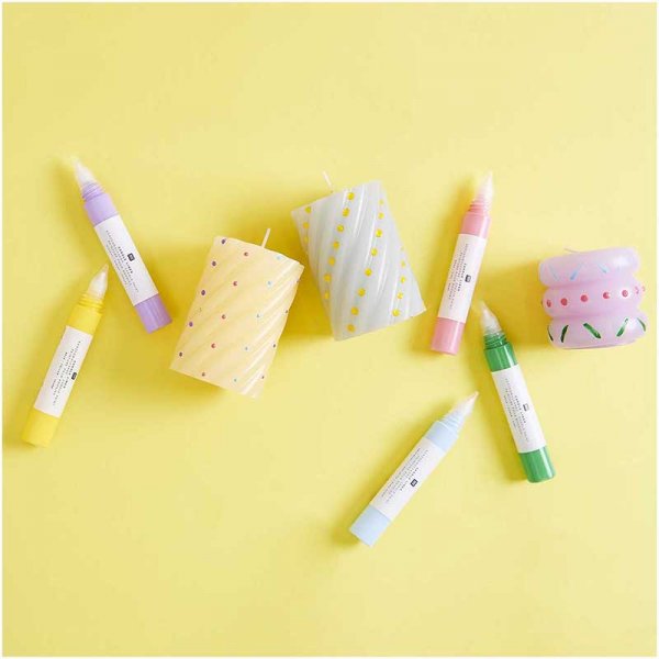 Lichtpen - RICO Design - Regenbootkleuren - 6 st Lichtpen - RICO Design - Regenbootkleuren - 6 st