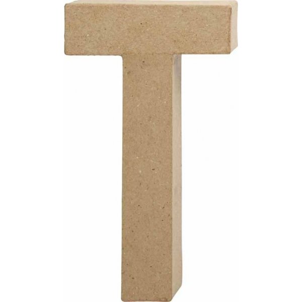 Kartonnen letter - T - 5 cm