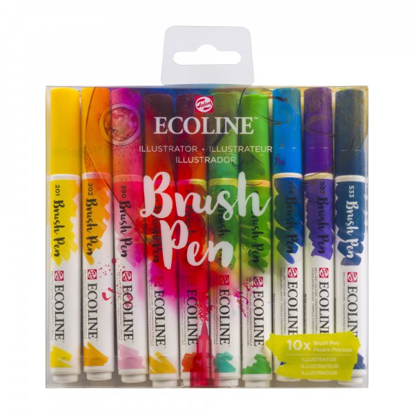 Ecoline Brush Pen 10-pack - Illustrator