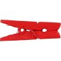 Mini wasknijpers - rood - 36 st