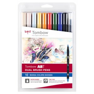 Tombow ABT Dual Brush Pen Manga Shonen 10-pack Tombow ABT Dual Brush Pen Manga Shonen 10-pack