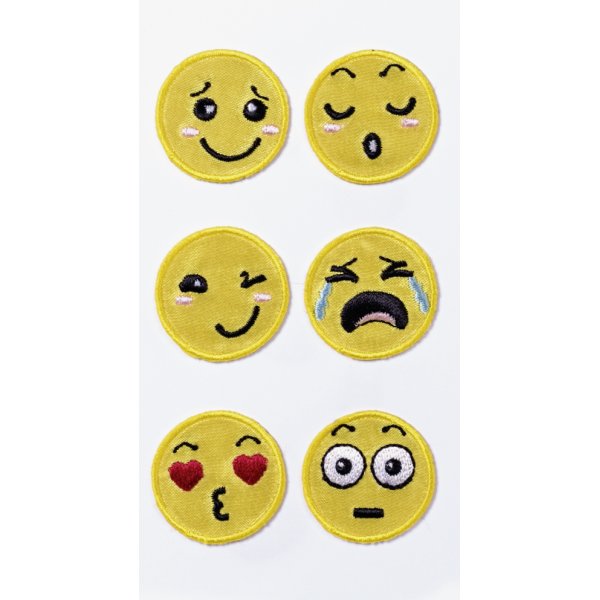 Textielstickers - Emoji\\\'s