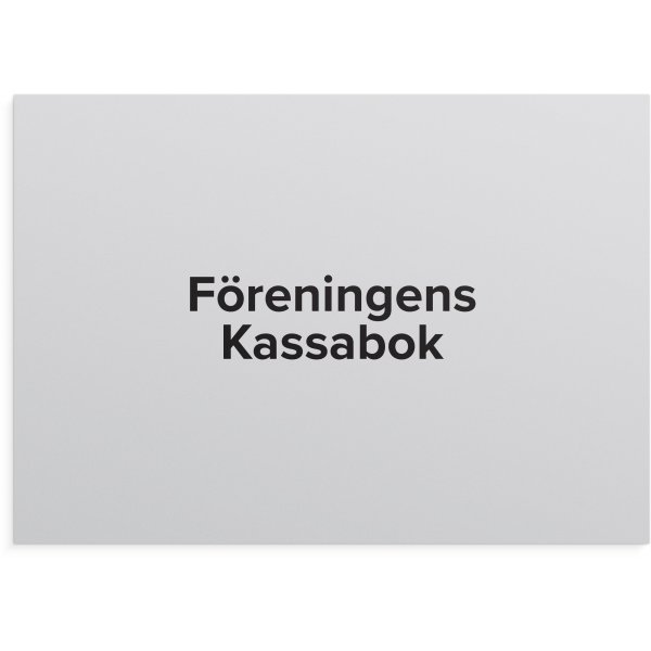 Het kasboek van de vereniging - A4L