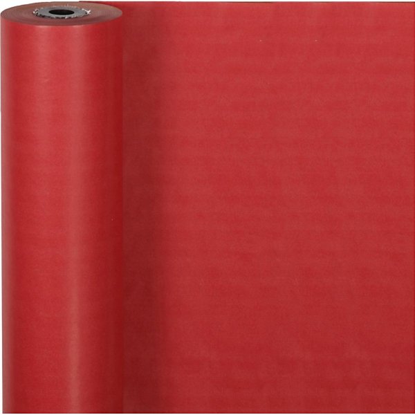 Cadeaupapier - rood - 100 meter